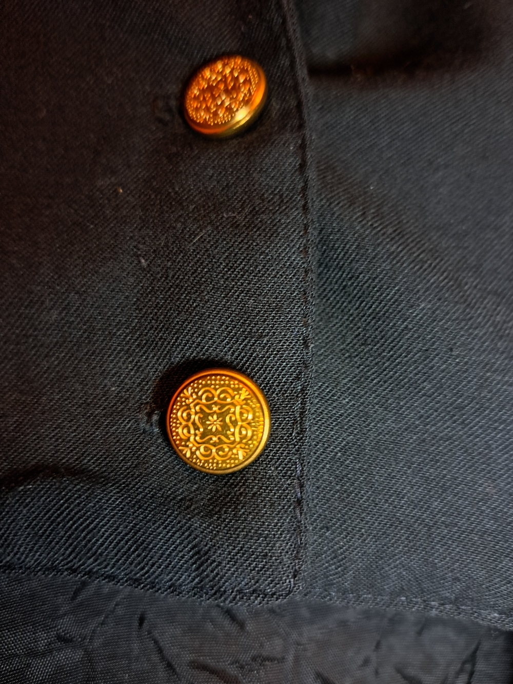 Black High-Low Ruffle Hem Women's Jacket - Picture 6 of 9